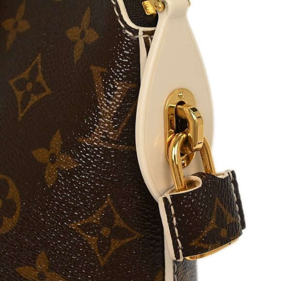 Louis Vuitton Shiny Monogram Lockit PM Handbag M40597 FL3191 61205 - Picture 4 of 10